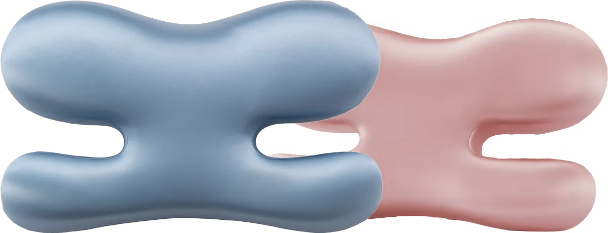 Alunára Beauty Pillows in Ocean Pearl and Rose Gold
